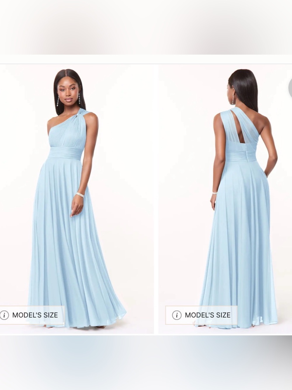 Azazie Molly Sky Blue Gown